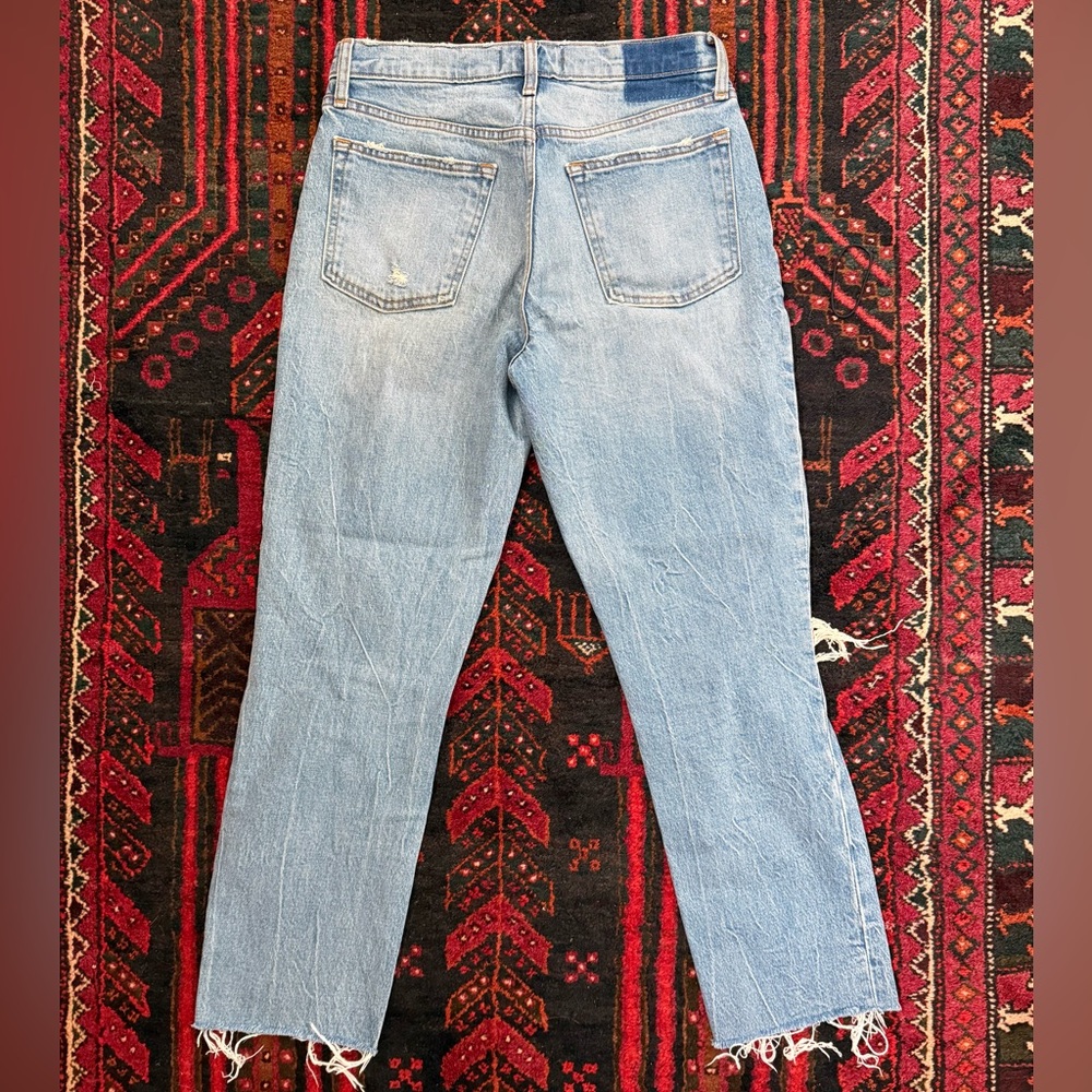 Abercrombie & Fitch Mid Rise Boyfriend Jeans straight leg - Picture 2 of 4
